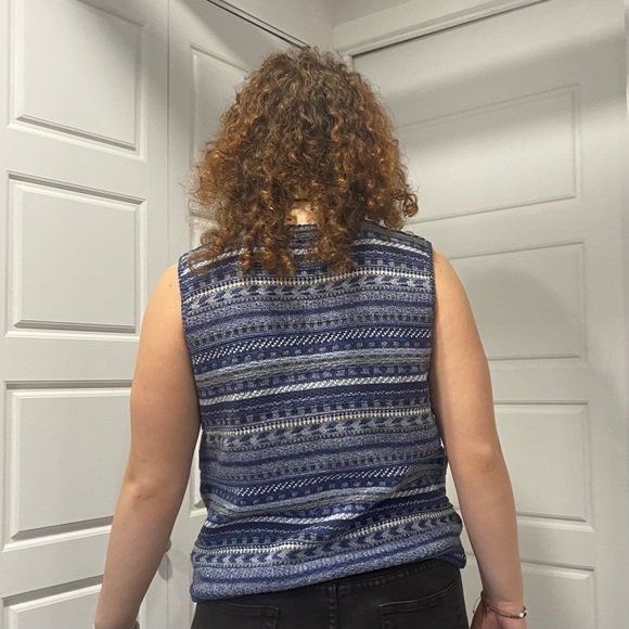 blue boho top🌿 - Picture 2 of 2